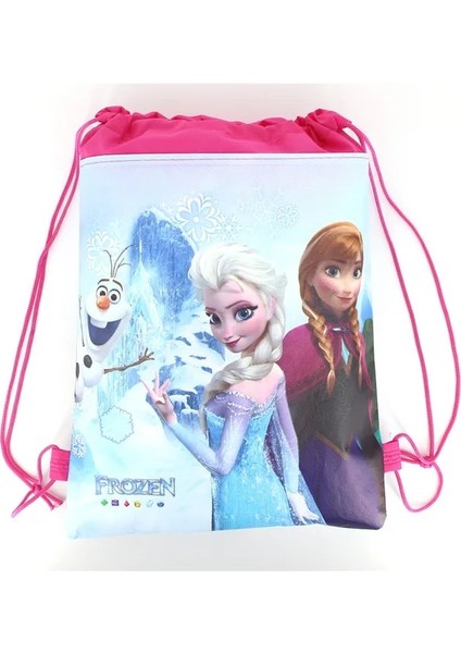Bags-1pcs Disney Dondurulmuş Anna ve Elsa Prenses Tasarım Tek Kullanımlık Sofra Kağıt Bardak Tabak Bebek Duş Doğum Günü Partisi Süslemeleri Malzemeleri (Yurt Dışından)