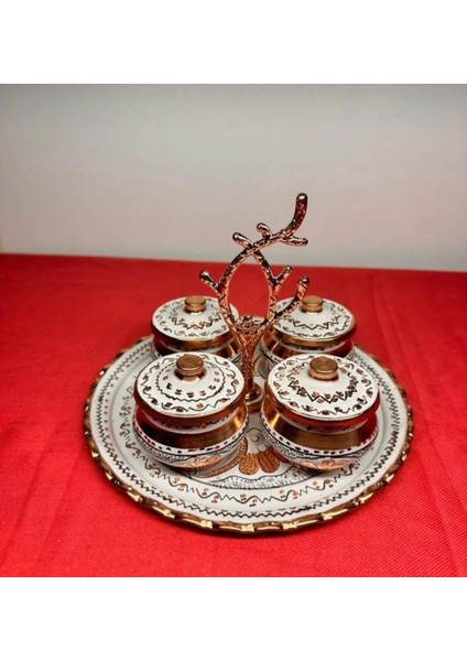Bakır 4lü Baharatlık 3