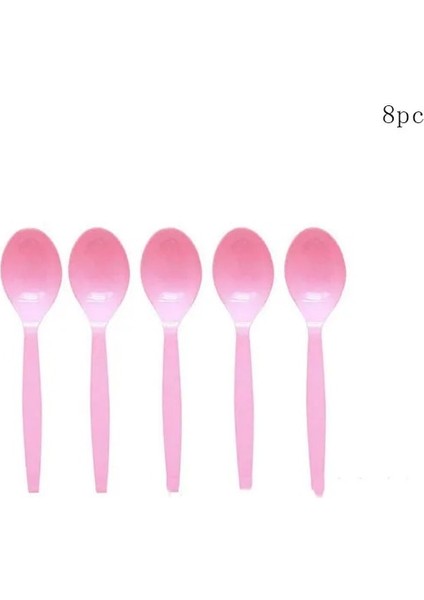 10 Adet Kaşık Dondurma Tek Kullanımlık Sofra Yaz Popsicle Tabaklar Bardak Dondurma Peçeteler Kızlar Mutlu Tatlı Tema Doğum Günü Partisi Malzemeleri (Yurt Dışından)