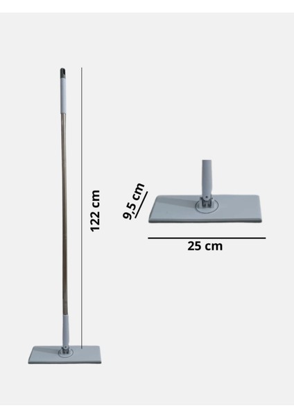 Küçük Boy Kıskaçlı Mop Islak Mendiilere ve Ince Bezlere Uyumlu 9.5cm x 25CM