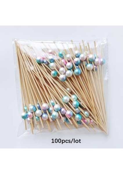 R 100 Adet 12 cm Tek Kullanımlık Parti Sofra Meyve Tatlı Çubukları Bambu Şiş Büfe Kek Dekorasyon Düğün Malzemeleri (Yurt Dışından)