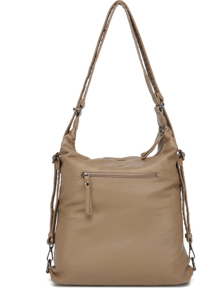 Yıkama Deri Hem Sırt Hem Omuz Kadın Çantası 21-K Barcelona 1580-6 modelleri