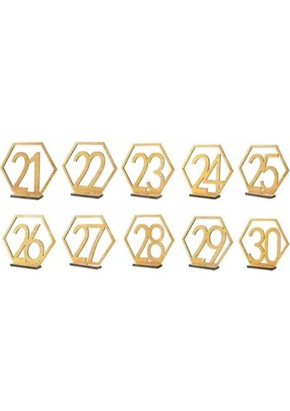 21 Ila 30 Ahşap Masa Numarası Burcu Altıgen Numarası Burcu Nişan Düğün Parti Için Koltuk Numarası Burcu Olay Dekorasyon Malzemeleri Ev Dekor (Yurt Dışından)