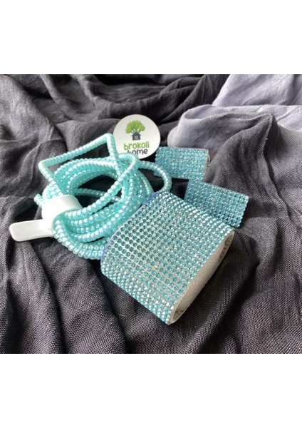 Iphone 18W/20W Uyumlu Şarj Aleti Kılıfı, Şarj Kablo Koruyucu, Şarj Koruyucu Kılıf,mavi