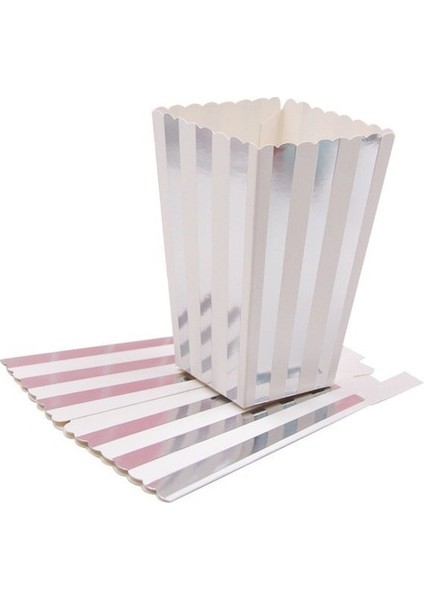 Şerit Çizgili Yeni!12 Adet/grup Patlamış Mısır Kutusu/fincan Pembe Tema Parti Dekorasyon Çocuklar Için Mutlu Doğum Günü Noel Düğün Parti Bebek Duş Malzemeleri (Yurt Dışından)