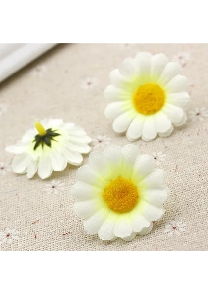 4 cm Açık Yeşil 10 Adet/grup Ipek Yapay Çiçekler Papatya Sahte Çiçekler Yaz Plaj Fotoğrafçılığı El Yapımı Dıy Düğün Ev Dekorasyon Aksesuarları (Yurt Dışından)