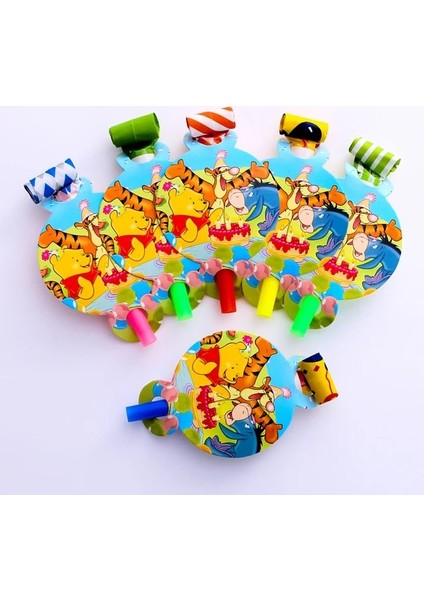6 Adet Disney Winnie The Pooh Tema Çocuklar Doğum Günü Dekorasyon Fincan Plaka Masa Örtüsü Zemin Bebek Duş Doğum Günü Partisi Malzemeleri (Yurt Dışından)