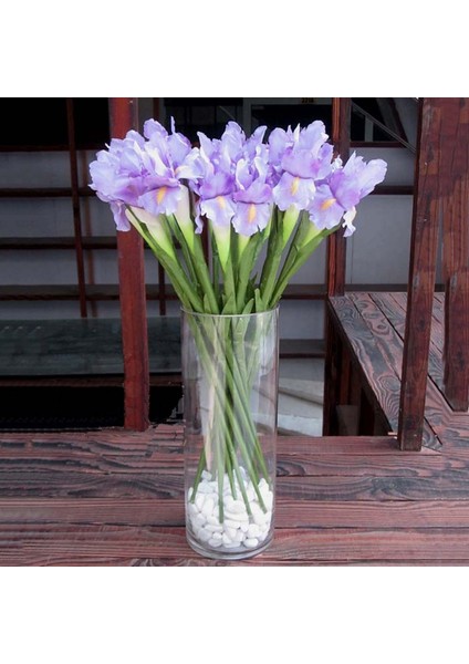 Beyaz Iris Yapay Iris Çiçek Şube Bahar Düğün Dekor Ev Masa Dekorasyon Flores Ipek Sahte Çiçek Parti Malzemeleri (Yurt Dışından) modelleri