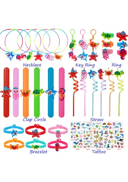 12 Adet Etiket Çocuk Erkek Kız Doğum Günü Deniz Yaşamı Deniz Hayvan Parti Malzemeleri Sofra Hediye Giftbag Parti Favor Dövme Etiket Alkış Daire (Yurt Dışından)