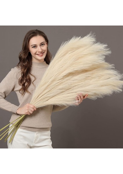 Kahverengi 120 cm 1 Adet 90/120 cm Yapay Pampas Çim Buket Tatil Evi Bahçe Düğün Dekorasyon Sahte Çiçekler Kamış Simülasyon Dıy Vazo Dekor (Yurt Dışından)
