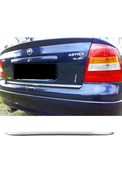 Opel Astra G Sd Formlu Krom Bagaj Alt Çıta 2001-2009 Paslanmaz Çelik
