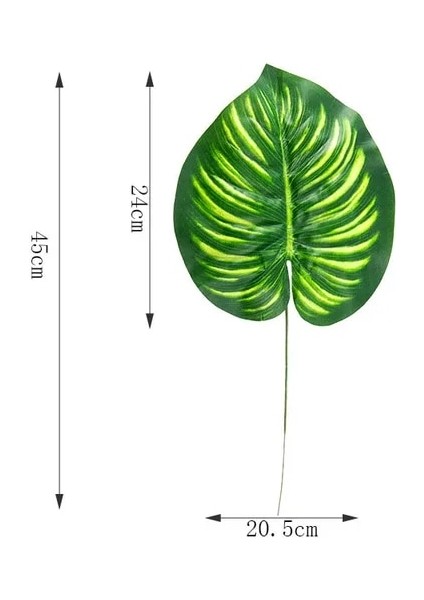 Karpuz Yaprağı Yapay Monstera Bitkiler Plastik Tropikal Palmiye Ağacı Yaprakları Ev Bahçe Dekorasyon Aksesuarları Fotoğrafçılık Dekoratif Yapraklar (Yurt Dışından)