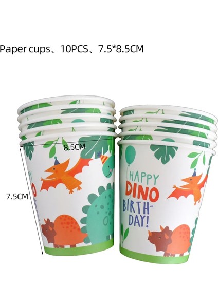 Numarası-9 Karikatür Dinozor Doğum Günü Partisi Çocuklar Orman Dinozor Şekeri Çıkartmalar Balon Erkek Doğum Günü Parti Bardağı Plaka Bebek Duş Malzemeleri (Yurt Dışından) indirimleri