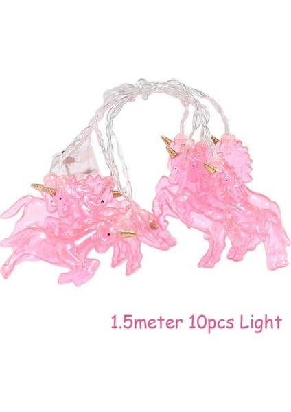 10 M LED Weıgao Unicorn Dekorasyon Doğum Günü Partisi Dekoru Çocuklar Unicorn Tek Kullanımlık Sofra Seti Bebek Duş Kız Doğum Günü Partisi Malzemeleri (Yurt Dışından)