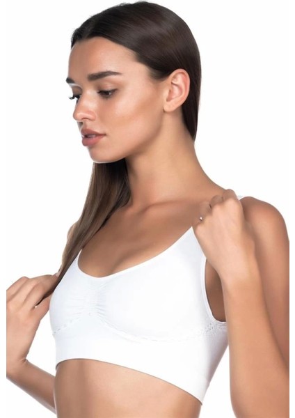 Miraxx Beyaz Emay 4015 Sütyen Korse