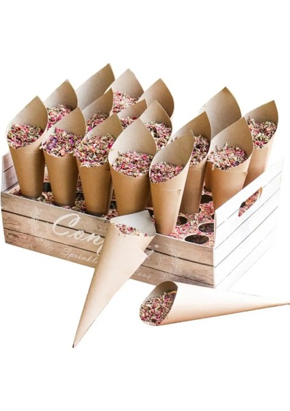 D Konfeti Koni Kutusu Koni Tutucu Parti Kağıt Tepsisi Gıda Sınıfı Yüksek Dayanıklılık 5 Stilleri Konfeti Şeker Gıda Parti Malzemeleri (Yurt Dışından) modelleri