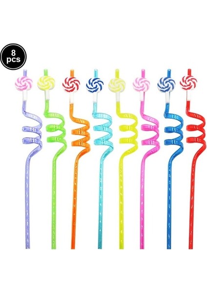 13 8 Adet 25CM Yeniden Kullanılabilir Unicorn Payet Doğum Günü Unicorn Tema Plastik Içme Samanı Çocuklar Için Bebek Duş Doğum Günü Partisi Malzemeleri (Yurt Dışından)