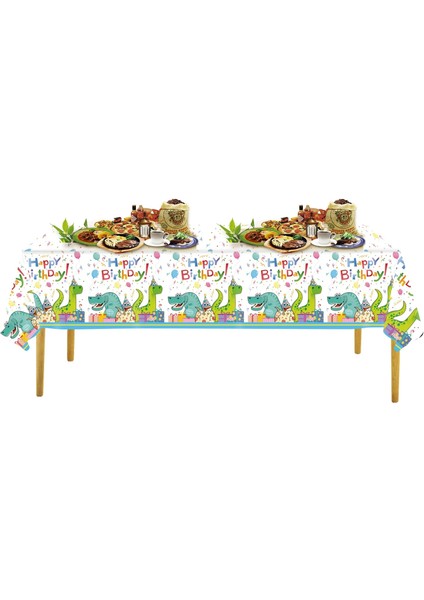 10 Adet Payet 130X220 cm Karikatür Dinozor Tek Kullanımlık Masa Örtüsü Orman Dino Masa Örtüsü Dinozor Roar Doğum Günü Masa Örtüsü Safari Rawr Boy 1st Fav (Yurt Dışından)