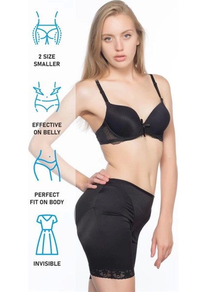 Miraxx Siyah Emay 2002 Paça Dantelli Pop Up indirimleri