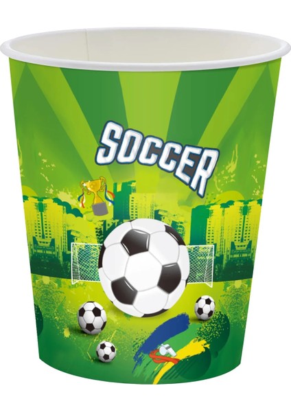 DÖVME-306 Yeşil Futbol Tema Doğum Günü Dekorasyon Sofra Çocuk Parti Kağıt Bardaklar Tabaklar Hediye Çantası Malzemeleri Futbol Arka Plan Ev Dekor (Yurt Dışından) fırsatları