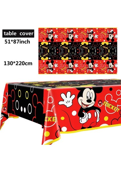 Kürdan-1 Adet Disney Karikatür Mickey Mouse Doğum Günü Partisi Süslemeleri Malzemeleri Mickey Mouse Parti Bardakları Tabaklar Peçeteler Balonlar Bebek Duş (Yurt Dışından)