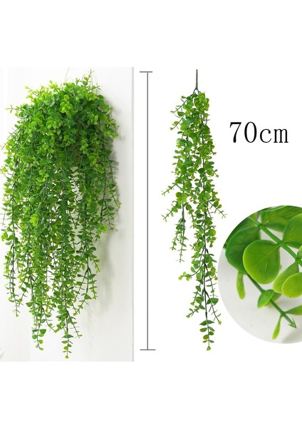 G1 Yapay Bitki Sarmaşıklar Duvar Asılı Rattan Yapraklar Dalları Açık Bahçe Ev Dekorasyon Plastik Sahte Ipek Yaprak Yeşil Bitki Sarmaşık (Yurt Dışından)