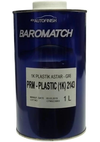 1k Plastik Astar Gri 2143 1lt | Mükemmel Yapışma & Hızlı Kuruma