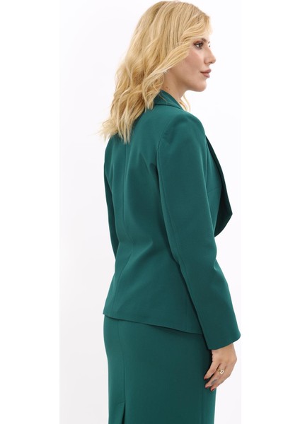 Amerikan Yaka Klasik Ceket-Zümrüt fiyatları