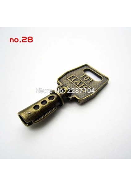 No 20 Antik Pirinç Vintage Bronz Retro Eski Görünümlü Dekoratif Anahtar Kolye Kolye Yay Steampunk Takılar Kilit Takı (Yurt Dışından) modelleri