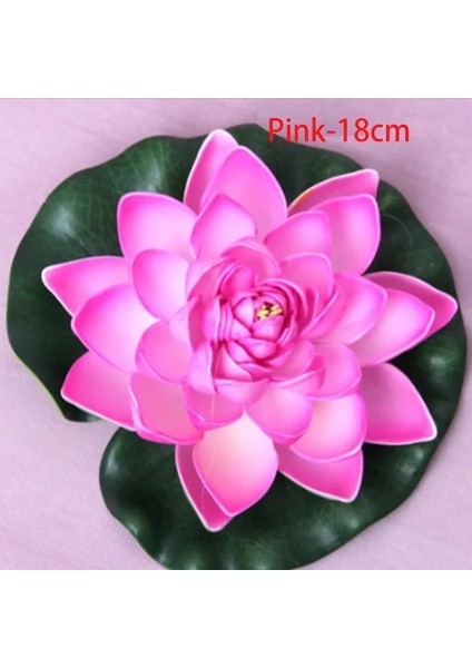 V-18 cm 10/18 cm Yüzen Lotus Yapay Çiçek Gerçekçi Nilüfer Mikro Peyzaj Düğün Gölet Bahçe Ev Sahte Lotus Bitki Dekor Için (Yurt Dışından)