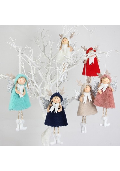 15 Yeni Melek Peluş Bebek Kolye Yılbaşı Ağacı Süsleme Noel Dekoru Ev Dekor Için Mutlu Noeller Yeni Yıl Güzel Çocuk Hediyeler (Yurt Dışından)