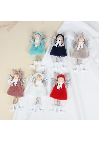 15 Yeni Melek Peluş Bebek Kolye Yılbaşı Ağacı Süsleme Noel Dekoru Ev Dekor Için Mutlu Noeller Yeni Yıl Güzel Çocuk Hediyeler (Yurt Dışından)