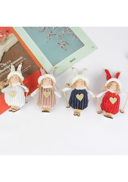 15 Yeni Melek Peluş Bebek Kolye Yılbaşı Ağacı Süsleme Noel Dekoru Ev Dekor Için Mutlu Noeller Yeni Yıl Güzel Çocuk Hediyeler (Yurt Dışından)