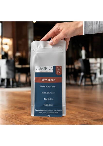Özel Filtre Kahve Harmanı – Orta Kavrum, Dengeli Asidite ve Zengin Tat Profili – 250G