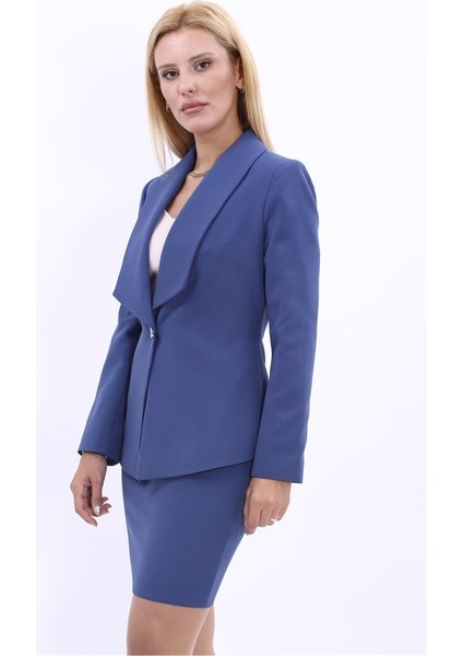 Amerikan Yaka Klasik Ceket-Indigo modelleri