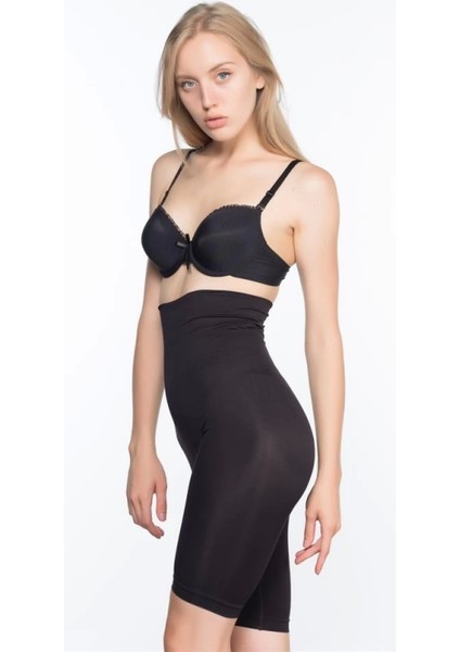 Miraxx Siyah Emay 3200 Pantolon Altı Soft Double Boxer Korse