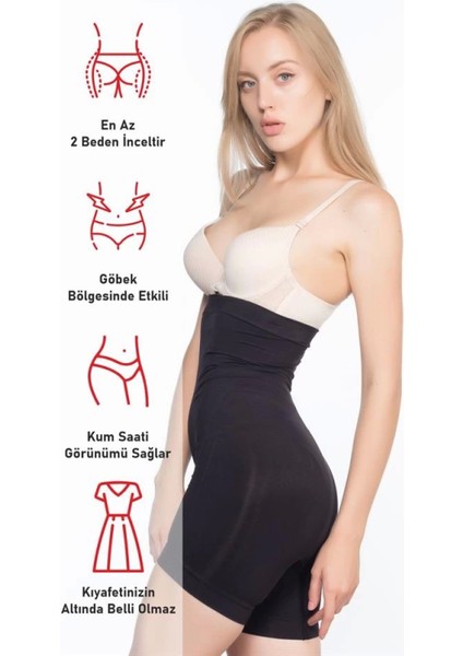 Miraxx Siyah Emay 7026 Ince Yüksek Bel Paçalı Korse fırsatları