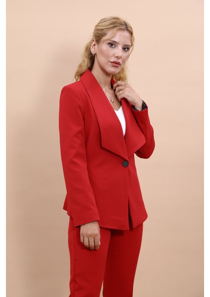 Amerikan Yaka Klasik Ceket-Kırmızı modelleri