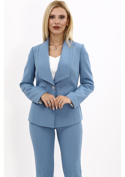 Amerikan Yaka Klasik Ceket-Deniz indirimleri