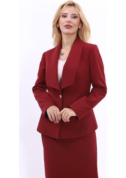 Amerikan Yaka Klasik Ceket-Bordo indirimleri