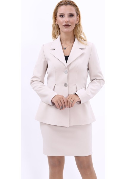 Erkek Yaka Önleri Pileli Ceket-Bej indirimleri