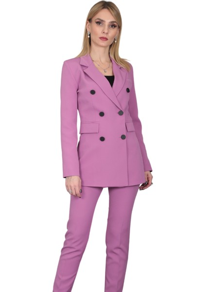 Erkek Yaka Kuruvaze Blazer Ceket-Leylak fiyatları