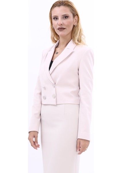 Erkek Yaka Kuruvaze Kısa Ceket-Bej modelleri