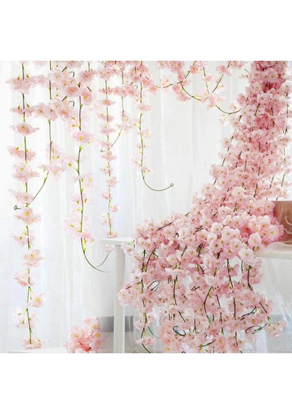 Beyaz 180 cm Yapay Sakura Çiçek Asma Düğün Açık Bahçe Gül Kemer Ev Dekor Noel Ipek Karalama Defteri Arka Plan Duvar Bitkileri (Yurt Dışından) fiyatları