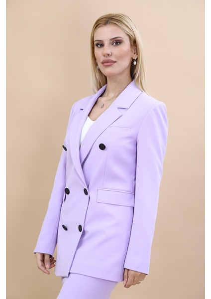 Erkek Yaka Kuruvaze Blazer Ceket-Menekşe fiyatları