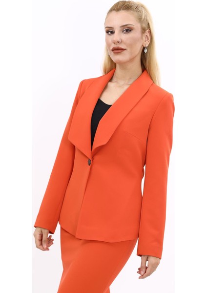 Amerikan Yaka Klasik Ceket-Turuncu fiyatları