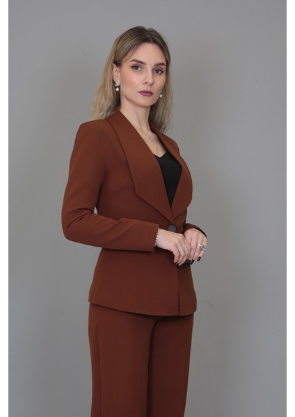 Amerikan Yaka Klasik Ceket-Kestane modelleri