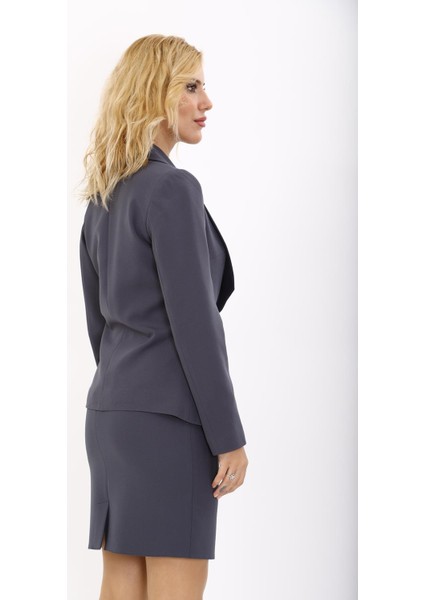 Amerikan Yaka Klasik Ceket-Füme modelleri