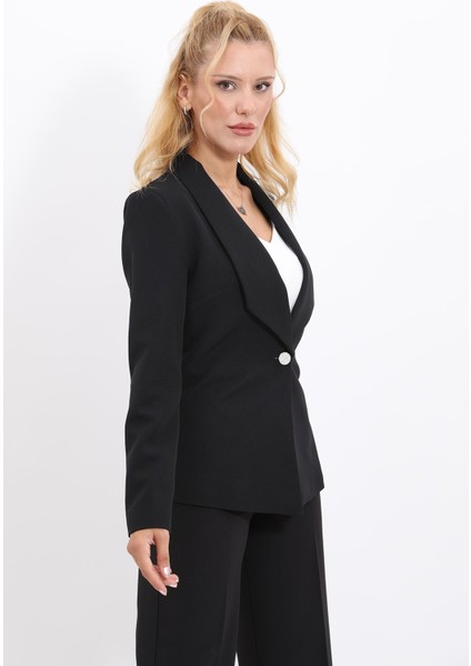 Amerikan Yaka Klasik Ceket-Siyah fiyatları