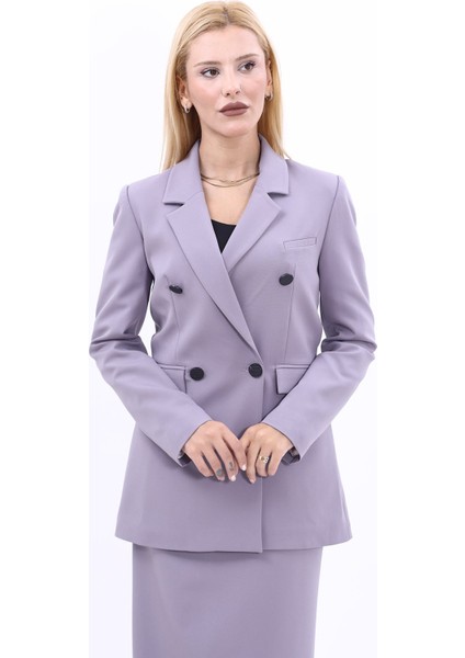 Erkek Yaka Kuruvaze Blazer Ceket-Antrasit indirimleri
